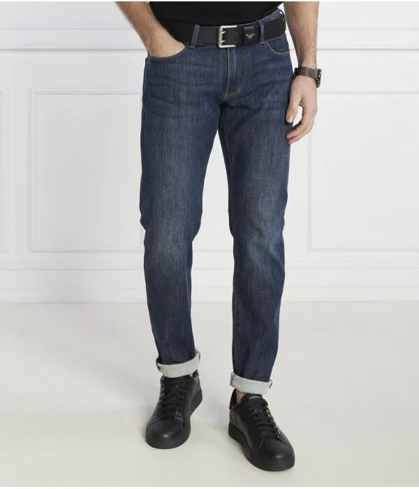 Мужские джинсы slim fit J06 Emporio Armani, Blu Marino — фото 3