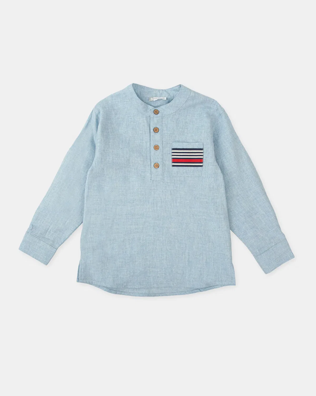 Детская рубашка с длинным рукавом Tutto Piccolo, Azul Celeste