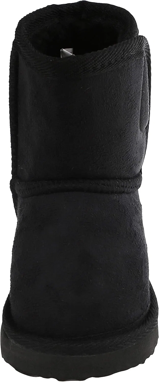 Детские ботинки на подкладке для девочек Capelli New York, Black Velcro — фото 4
