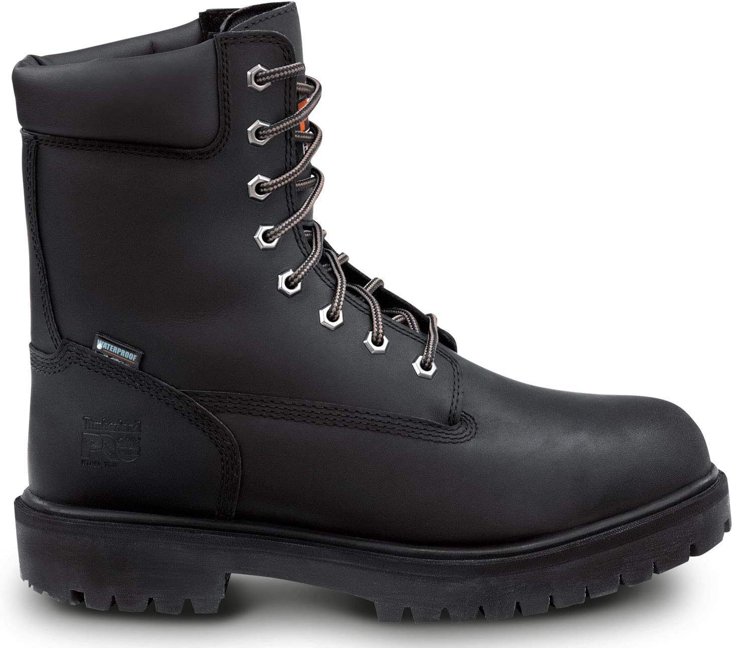 Timberland PRO 8IN мужские, со стальным мыском, EH, с противоскользящей подошвой MaxTrax, водонепроницаемые ботинки, Black — фото 2