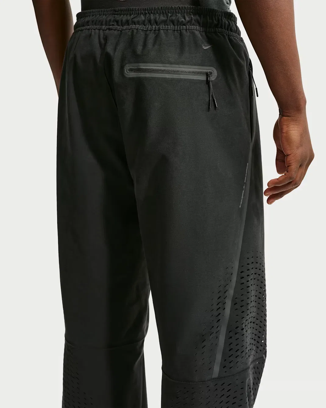 Мужские брюки Dri-FIT Shori Knit с открытым низом Nike Tech, Black/Black — фото 3