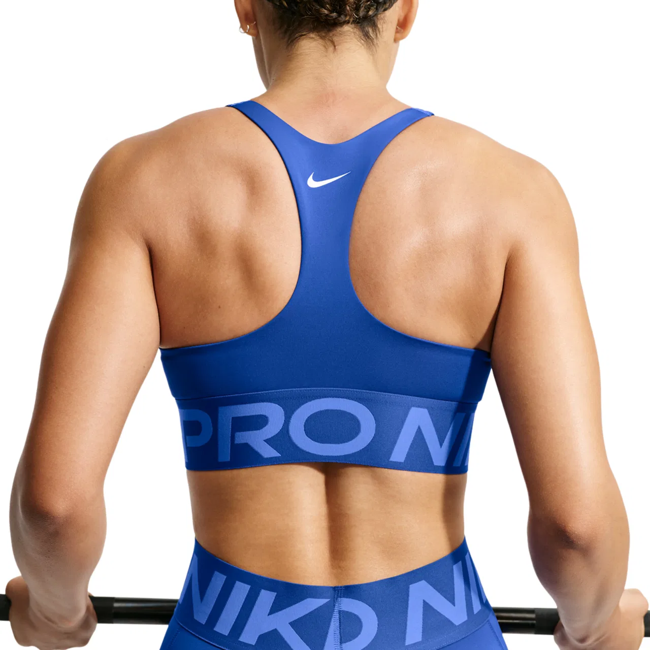 Женский спортивный бюстгальтер средней поддержки Nike Pro Dri-FIT Sculpt Mid Support Bra, Old Royal/White — фото 2
