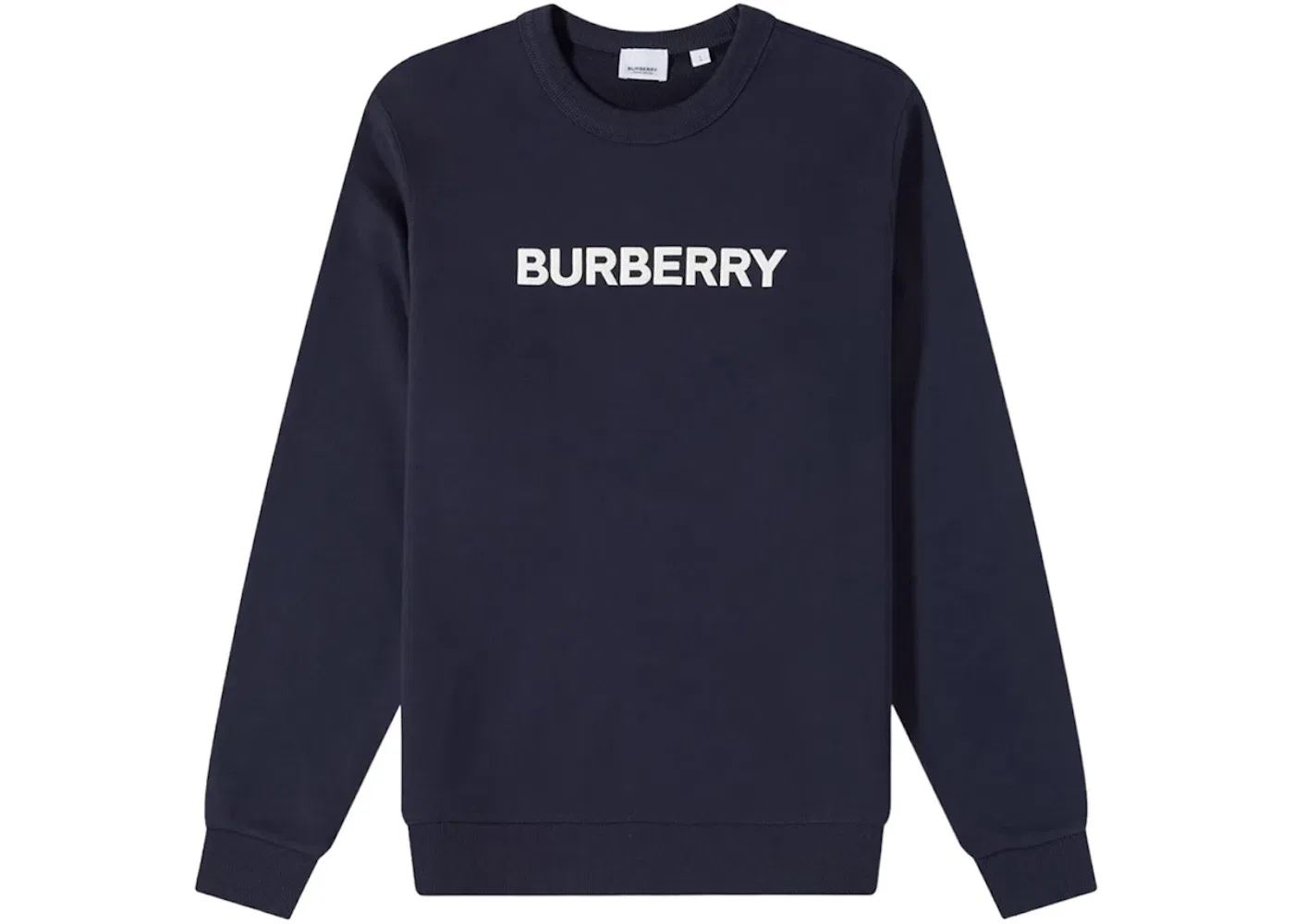 Мужской свитер с логотипом Burberry Burlow Logo Crew Sweater Burberry, Dark Charcoal Blue