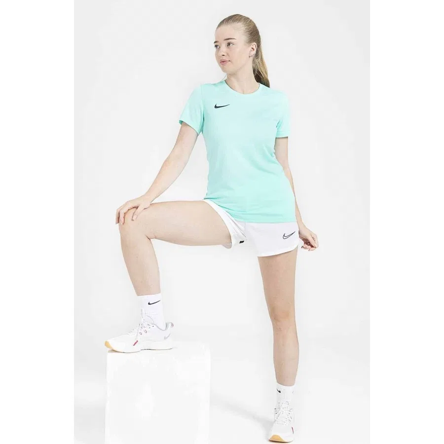 Женская спортивная футболка с коротким рукавом Nike NK6728-354, Оливковый — фото 2