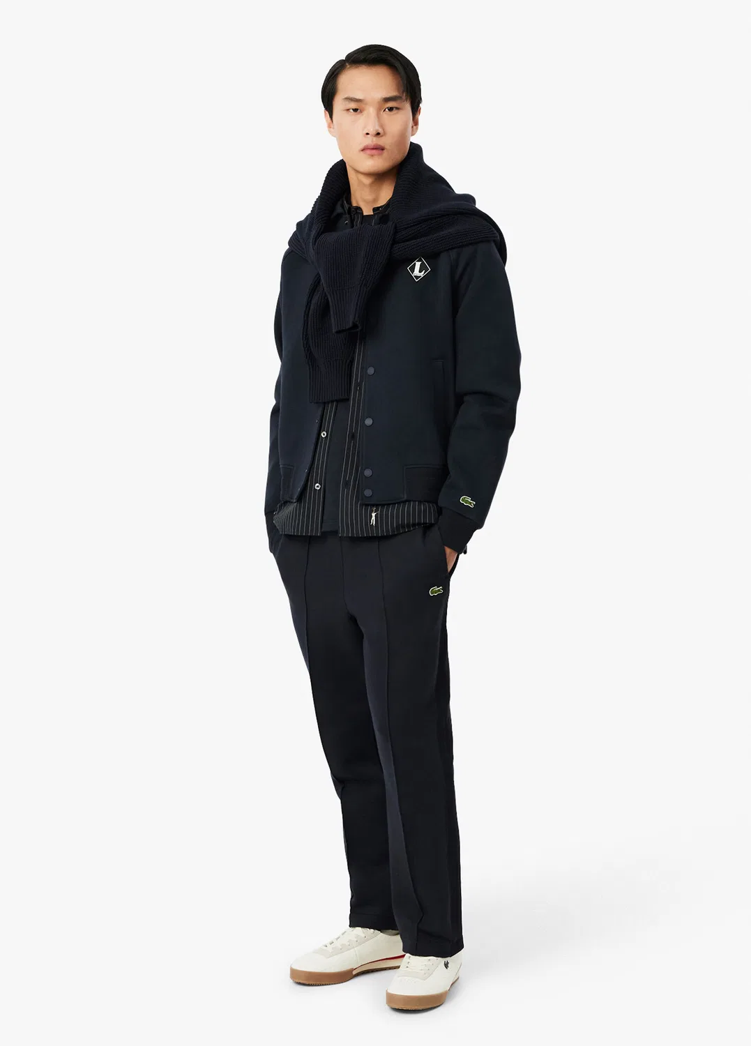 Бомбер Classic Fit Lacoste, navy — фото 4