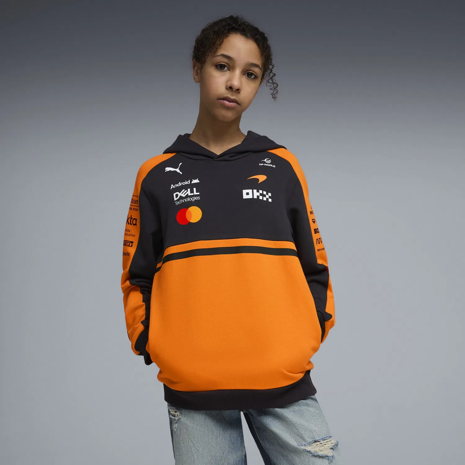 Толстовка Puma McLaren Mastercard F1 Team Replica, оранжевый — фото 3