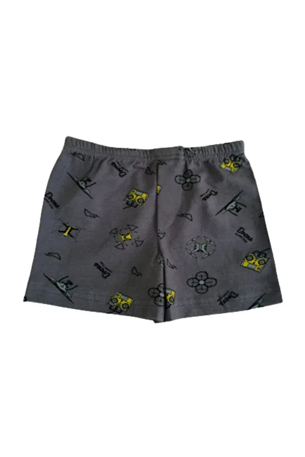 Детский комплект боксеров для мальчиков с принтом Elmas Kids, Smoke Grey — фото 3