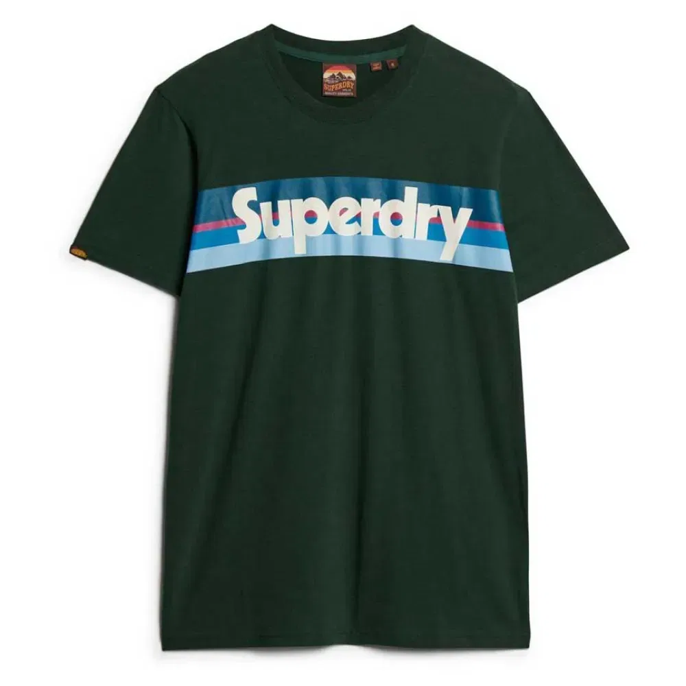 Футболка с коротким рукавом Superdry, зеленый