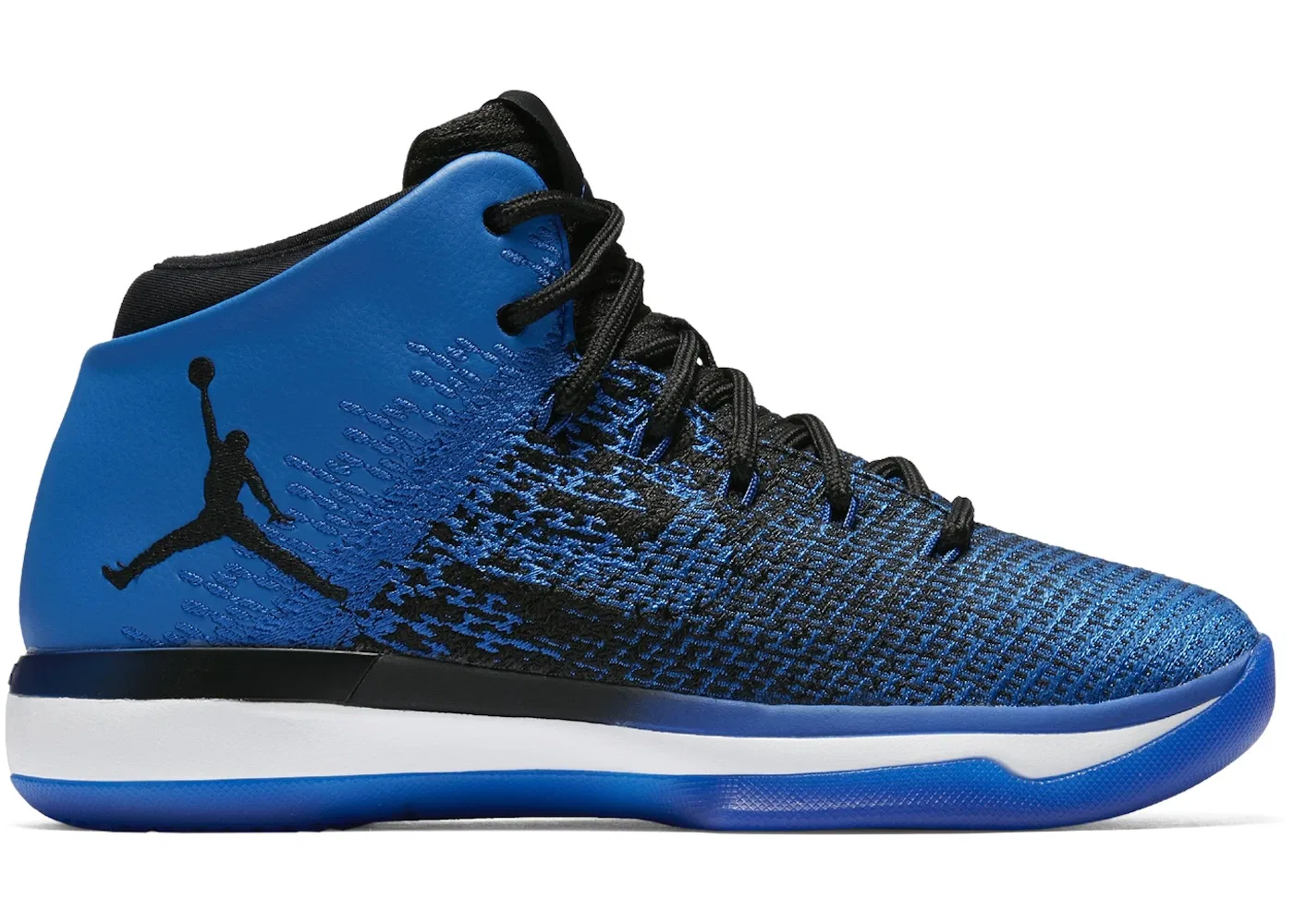 Детские кроссовки для мальчиков с высоким верхом Jordan XXXI Jordan, Black/White/Game Royal