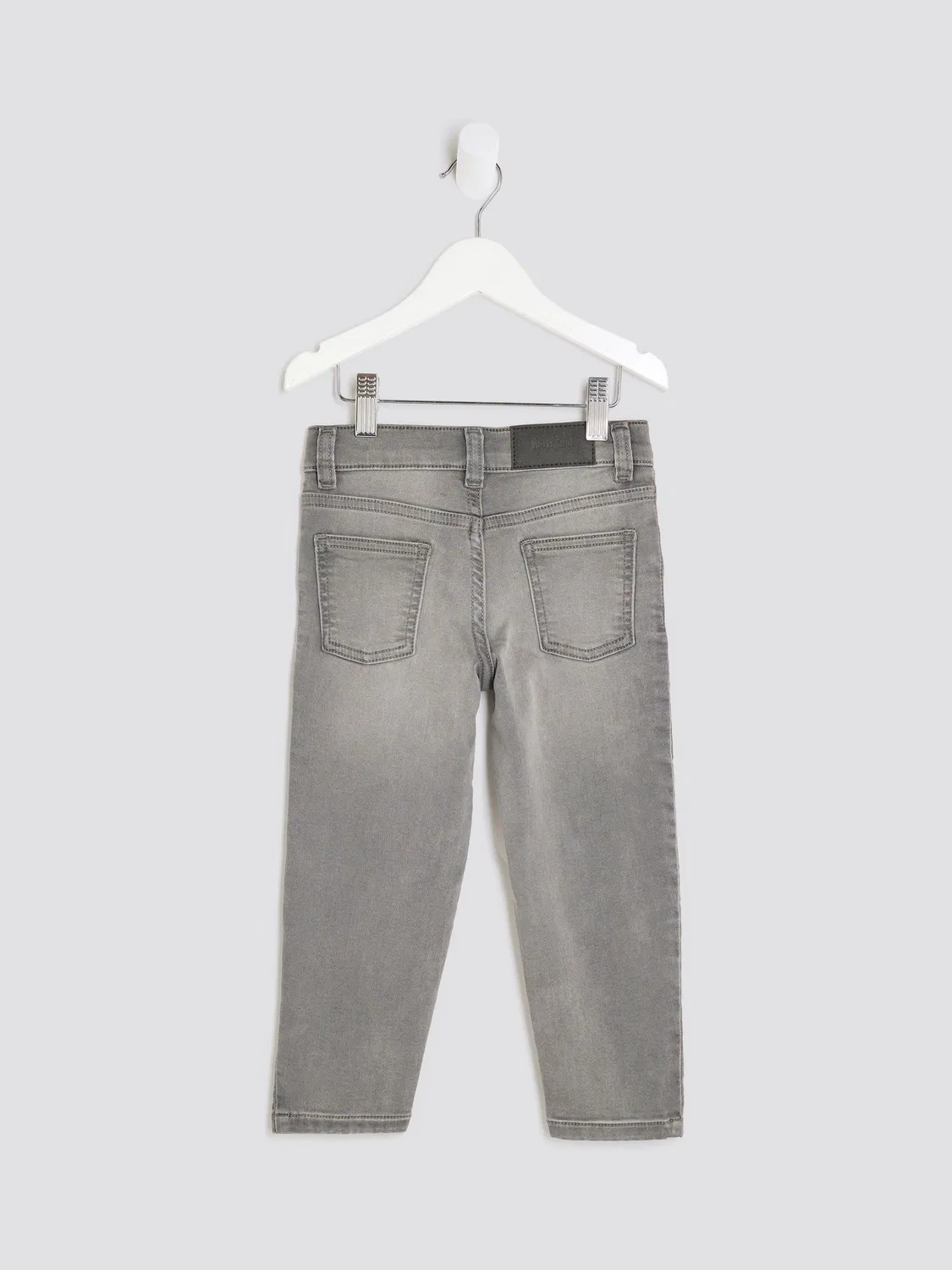 Джинсы зауженные, модель Stretch Tapered Fit River Island, серый — фото 2