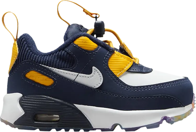 

Лимитированные кроссовки Nike Air Max 90 Toggle SE TD 'Midnight Navy University Gold', синий