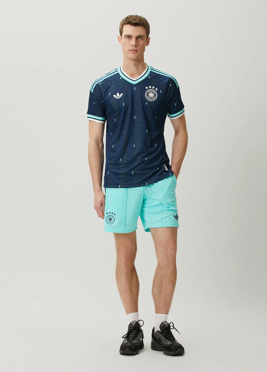 Свитшот Adidas Almanya 26 Authentic Deplasman Forması, navy — фото 2