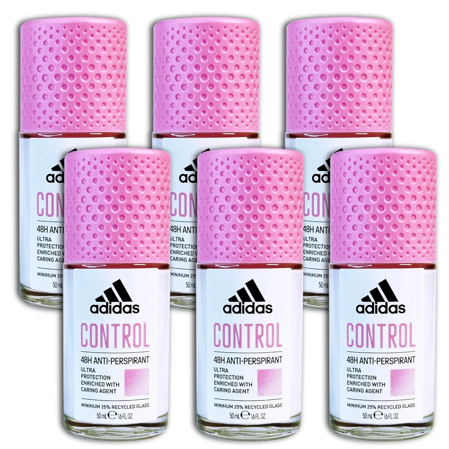 Дезодорант-антиперспирант Adidas Control Roll-On, набор 6 x 50 мл Topdeal