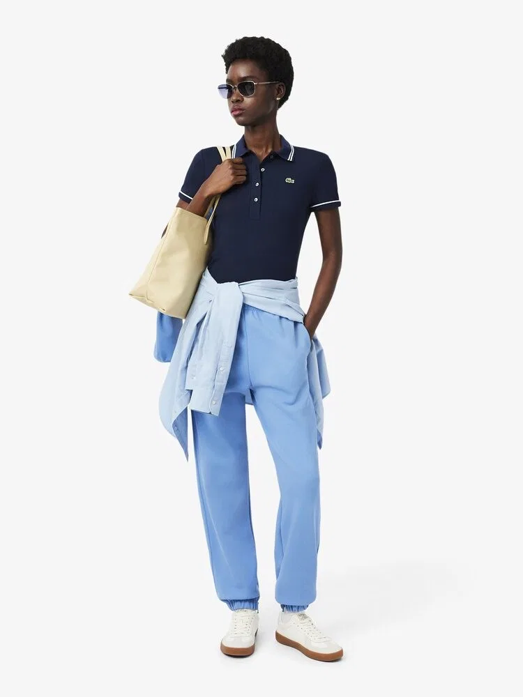 Поло LACOSTE Navy, с логотипом, Slim Fit — фото 4