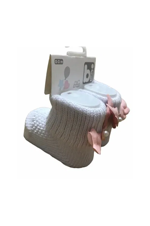 Детские носки для девочек Angel Winged Socks Bibaby, White