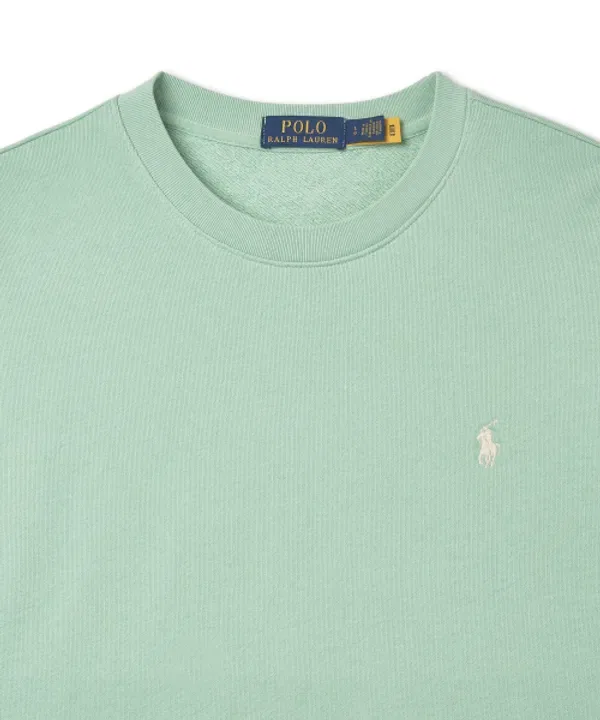 Свитшот из махровой ткани, Polo Ralph Lauren, зеленый — фото 3
