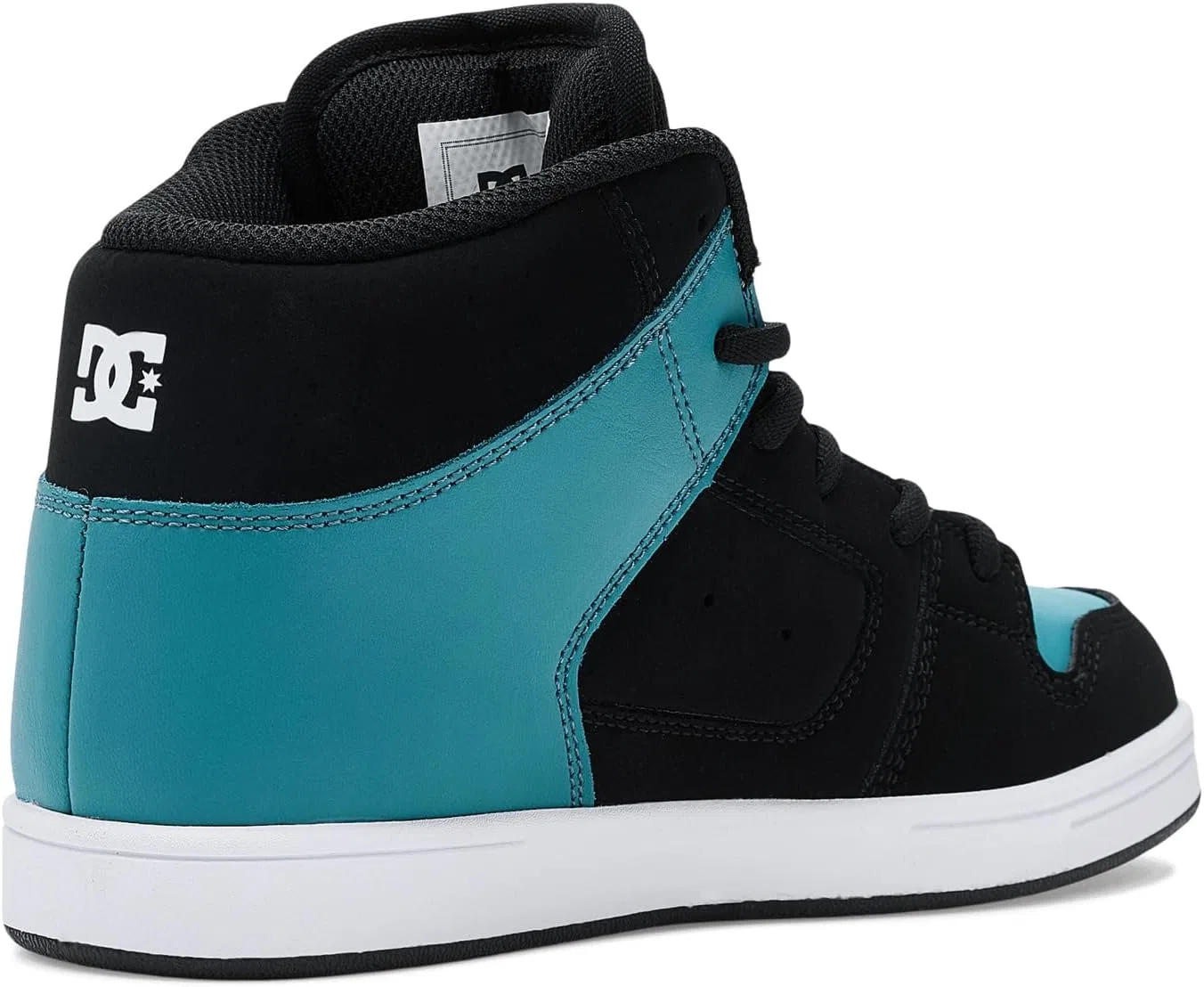 Детские кроссовки для скейтбординга DC Boys Manteca 4 Hi DC, Black/Teal/White — фото 4