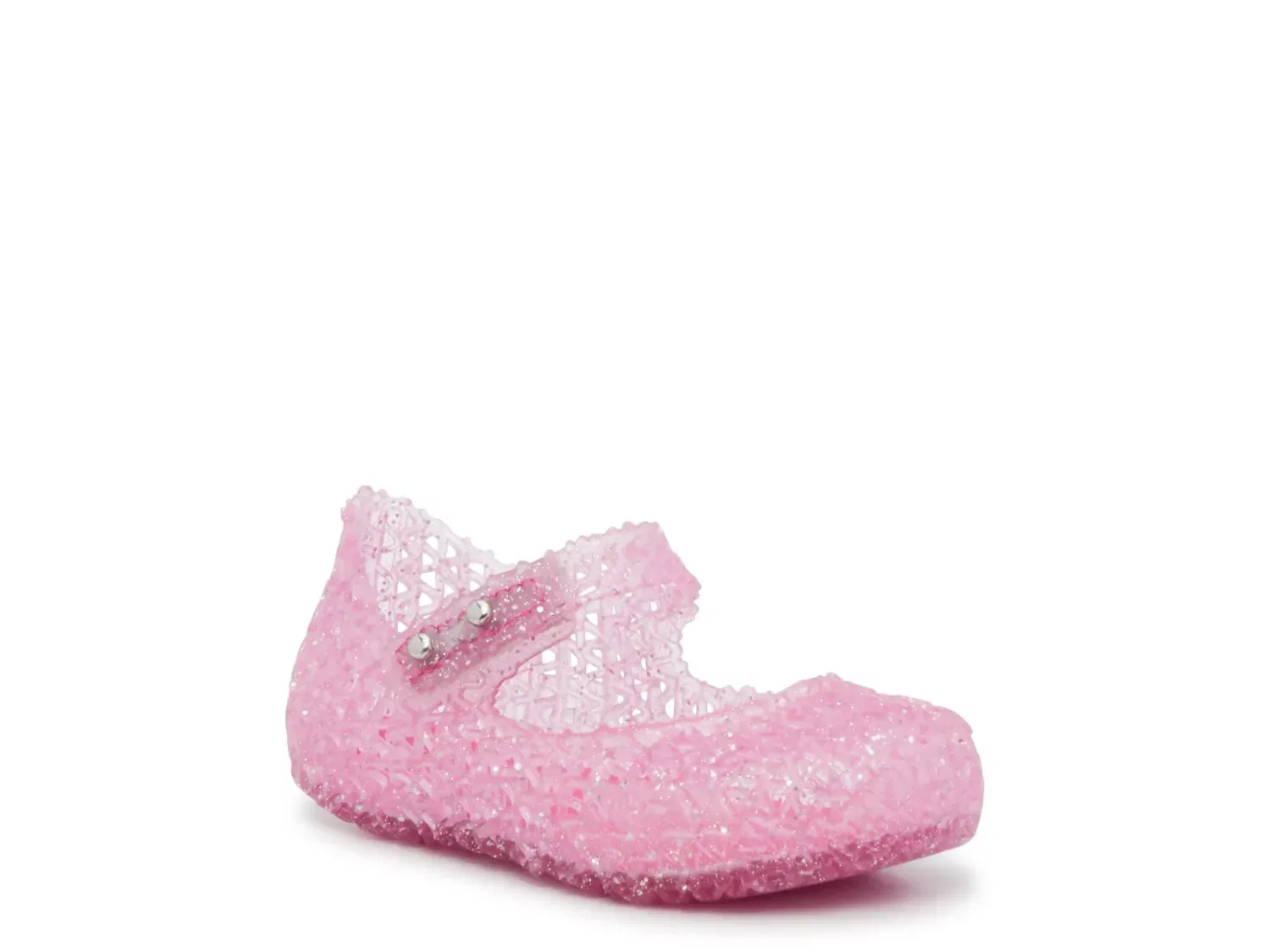 Сандалии Mary Jane из желтого пластика, Mini Melissa, розовый