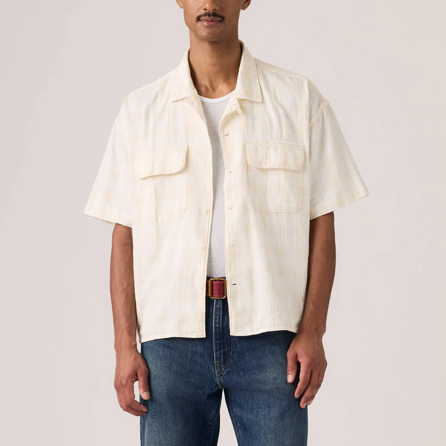 Мужская рубашка Levis, White — фото 3