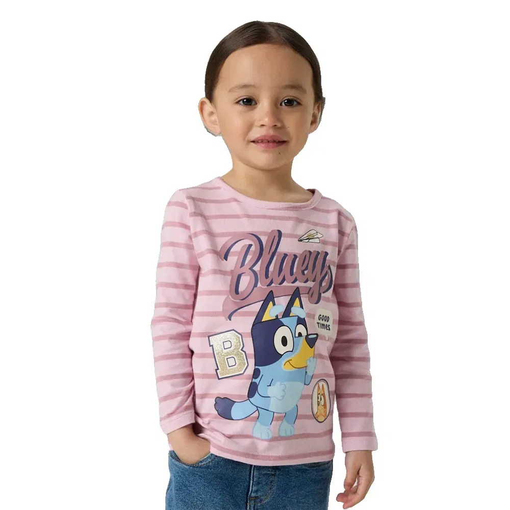 Футболка с длинным рукавом Jona Bluey Name It, розовый