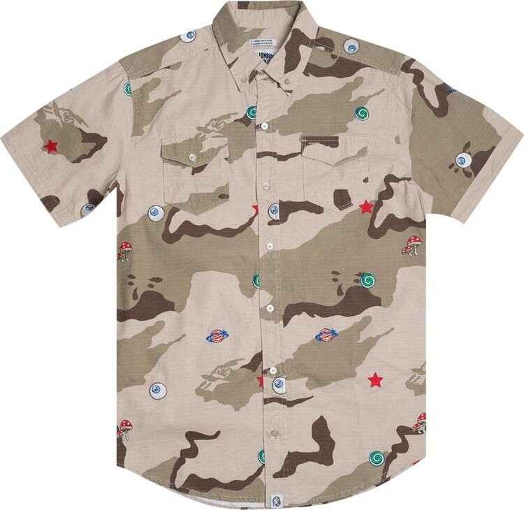 

Рубашка Billionaire Boys Club All Seeing Woven Shirt 'Camo/Smoke', зеленый