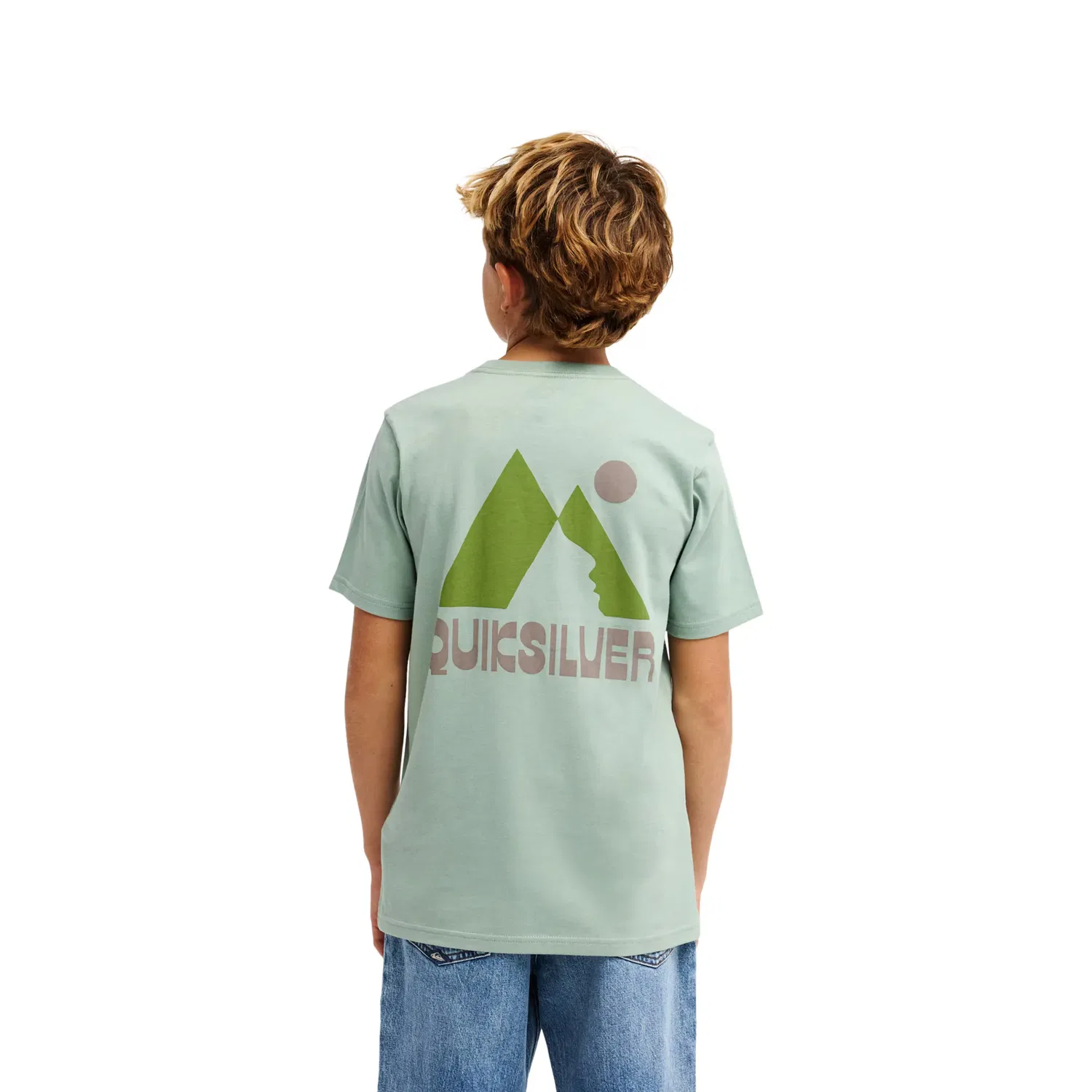 Детская футболка для мальчиков хлопковая Peak Quiksilver, Verde — фото 2