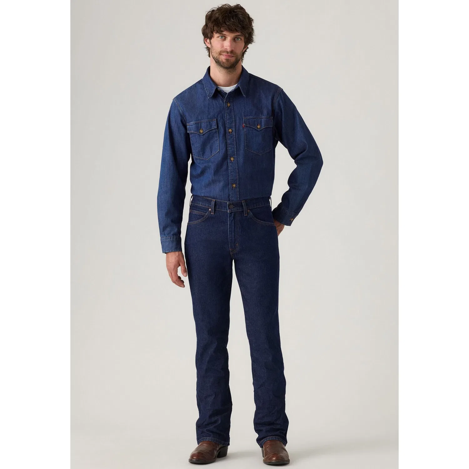 Мужские джинсы Bootcut 537 Western Levi's, Rocky Rinse — фото 4