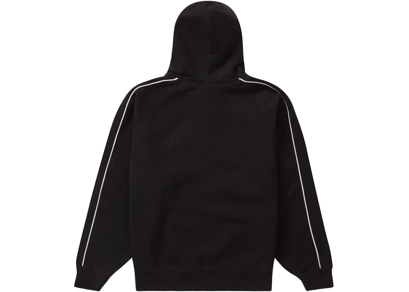 Мужская худи на молнии с капюшоном с принтом Supreme Falcon Raglan Zip Up Hooded Sweatshirt, Black — фото 2