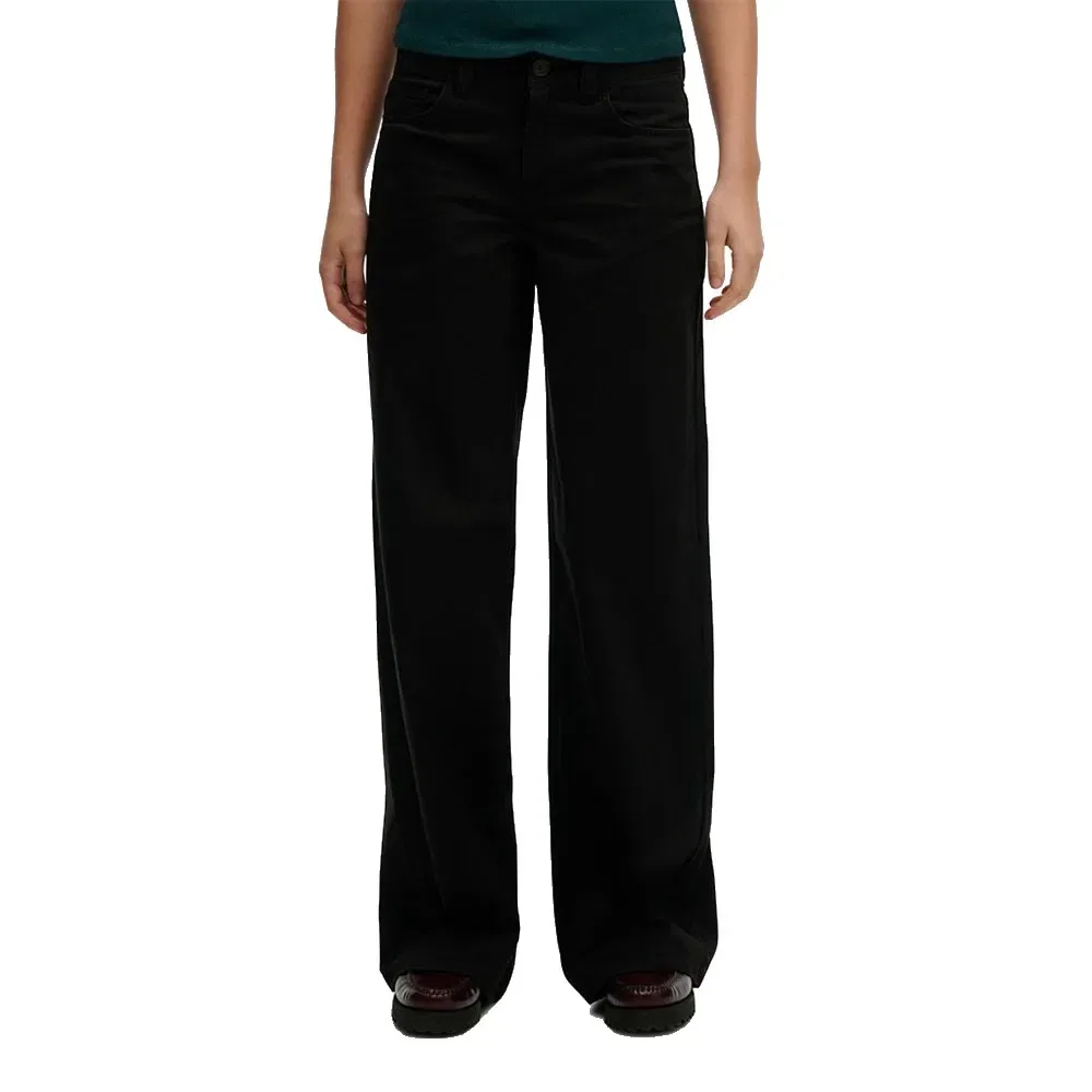 Брюки чинос Baggy Mid Rise Superdry, черный