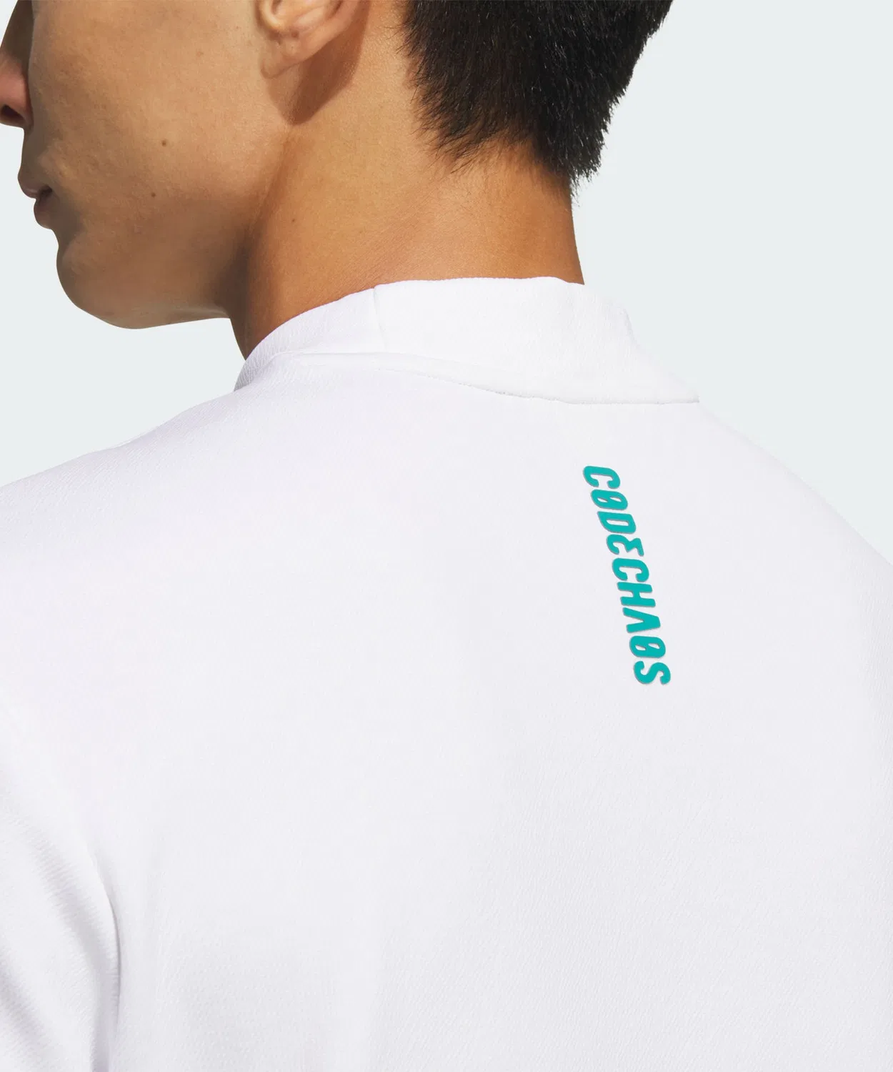 Мужская футболка-поло с длинным рукавомAdidas Golf, Белый — фото 4