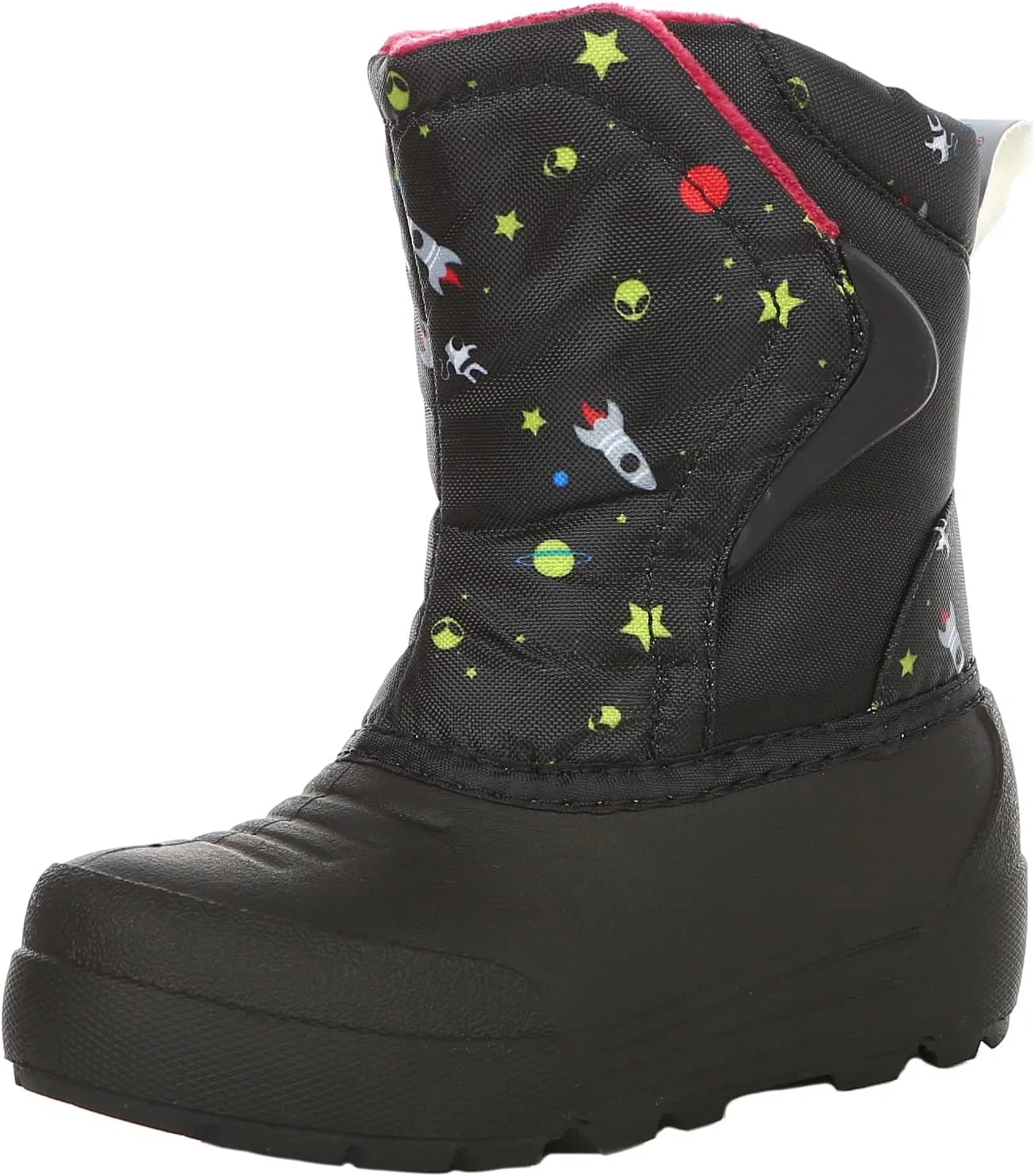 Детские зимние сапоги для девочек с утеплителем Northside Flurrie Insulated Winter Snow Boot, Black/Red