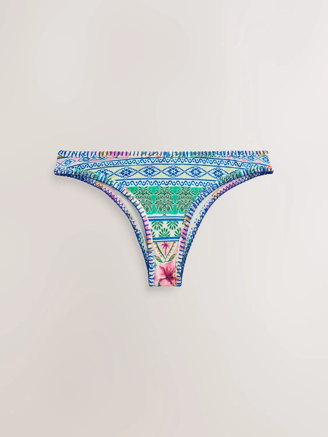 Бикини-трусы High Leg, модель Scenic Next, розовый с синим — фото 4