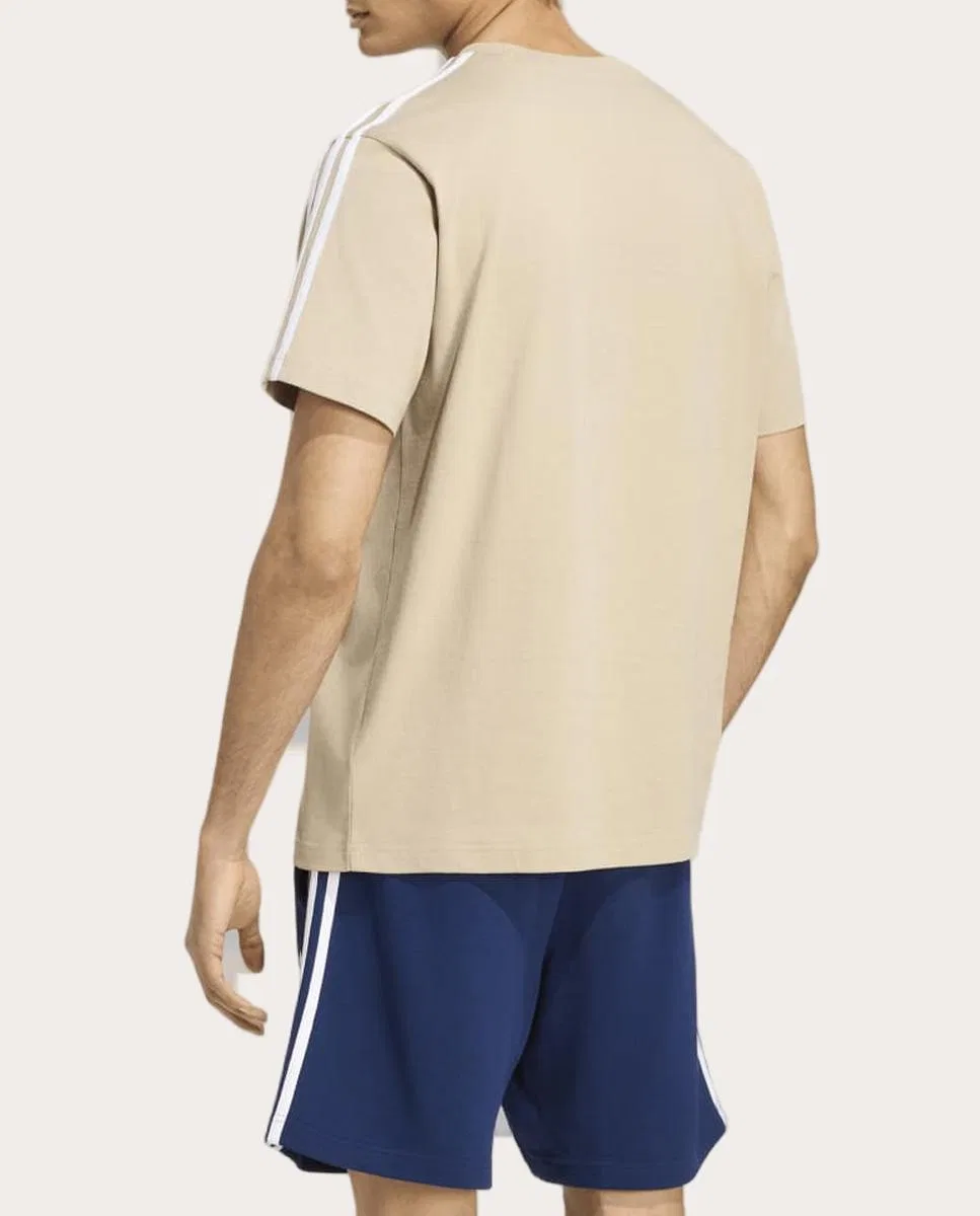 Мужская футболка, Essentials, adidas, бежевый — фото 2