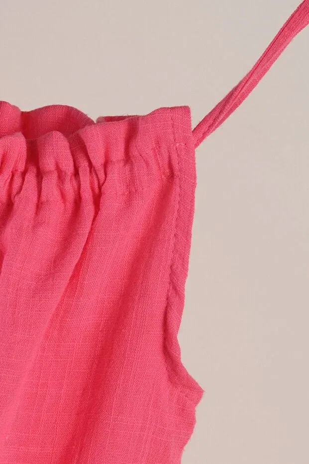 Детское платье для девочек хлопковое Bondberro, Candy Pink — фото 2