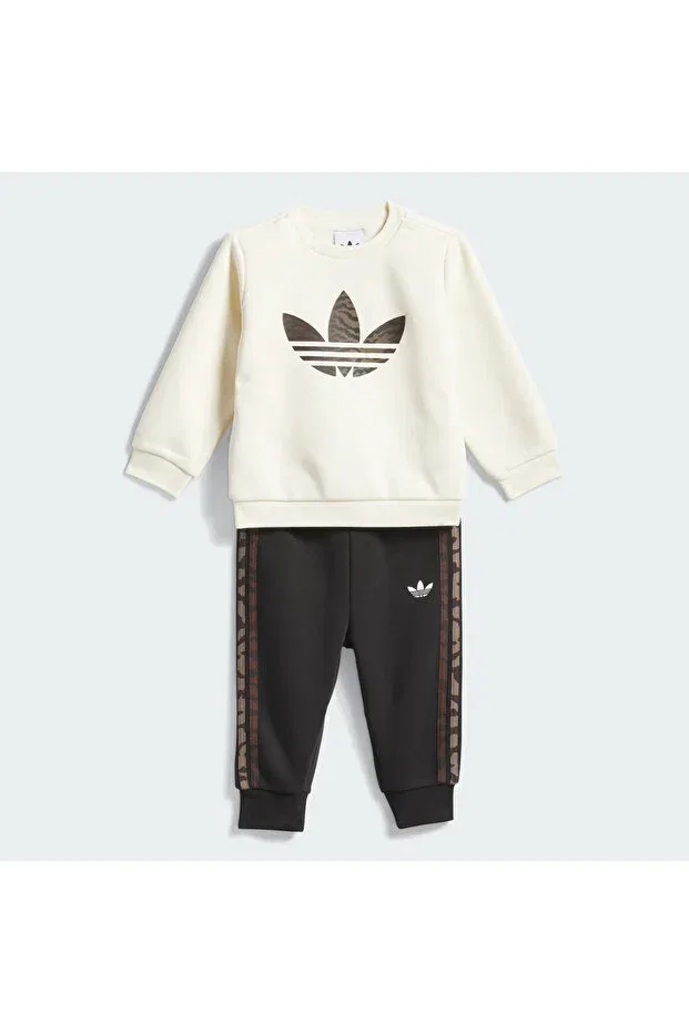 Детский спортивный комплект с принтом Adidas, White