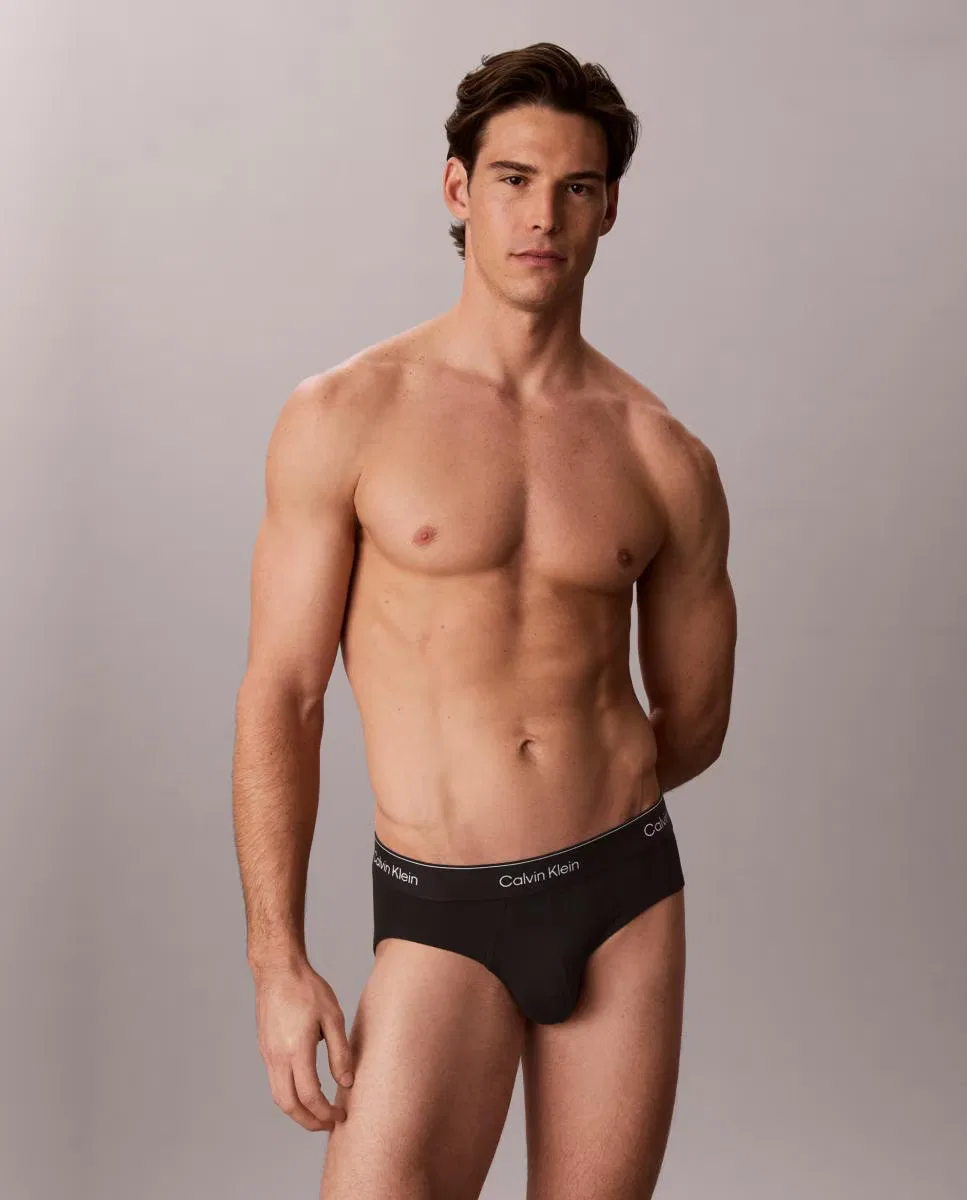 Набор из 5 трусиков - Icon Cotton Stretch - Calvin Klein - Черный — фото 2