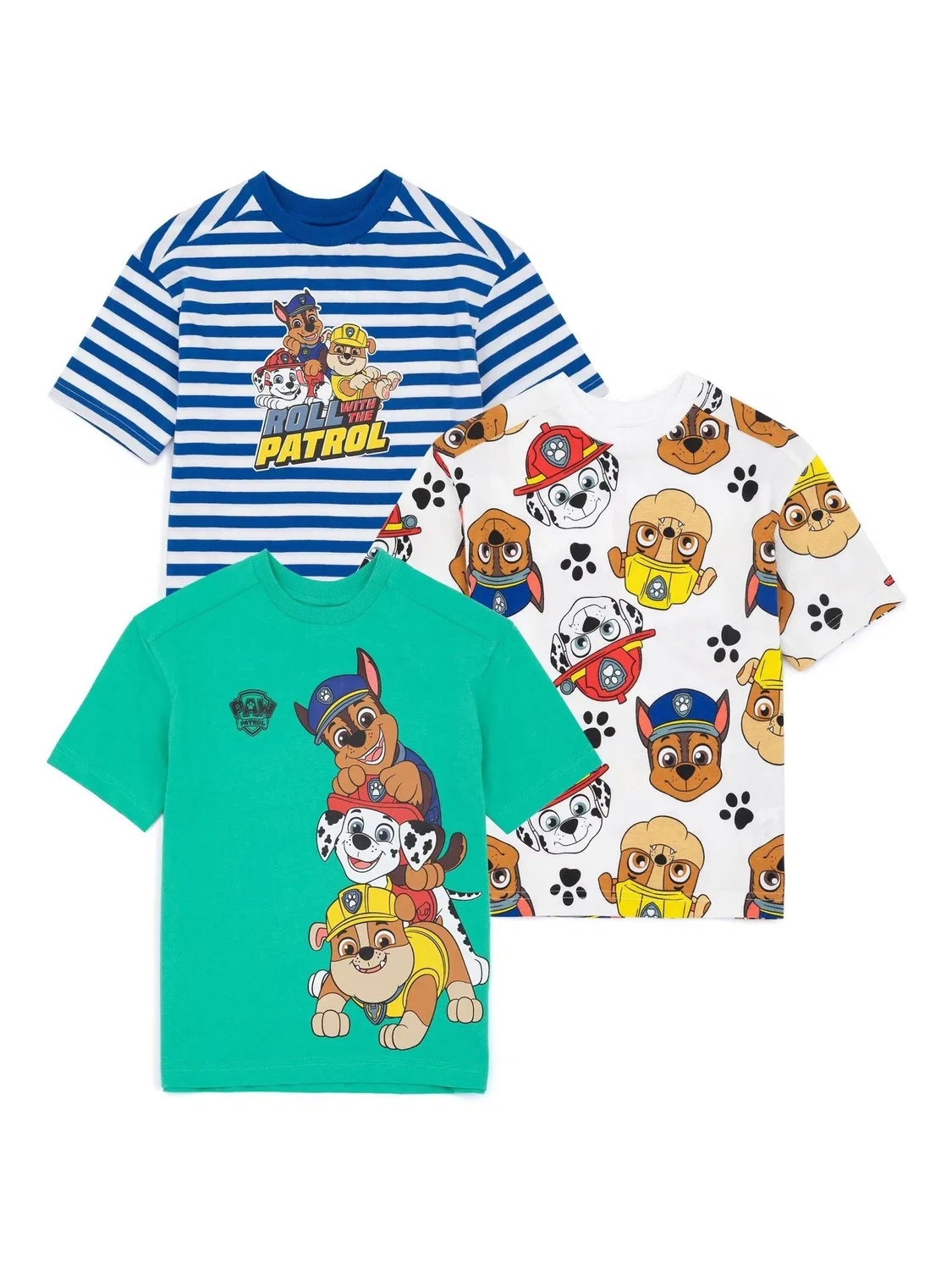Футболка 3шт Paw Patrol Vanilla Underground, коричневый