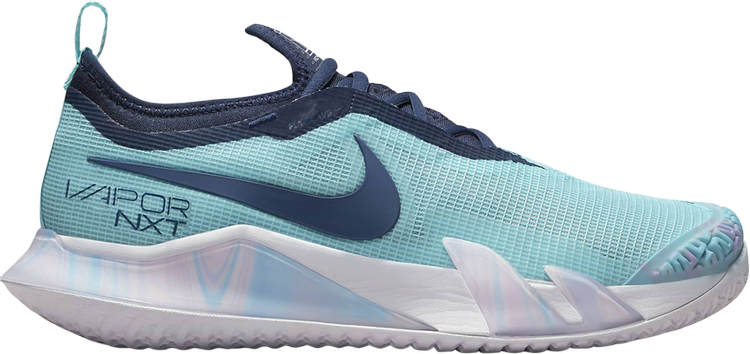 Кроссовки Nike Wmns NikeCourt React Vapor NXT 'Glacier Ice Midnight Navy', синий - фото