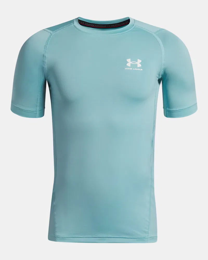 Футболка с коротким рукавом быстросохнущая HeatGear Armour UnderArmour, Blue Haze/White