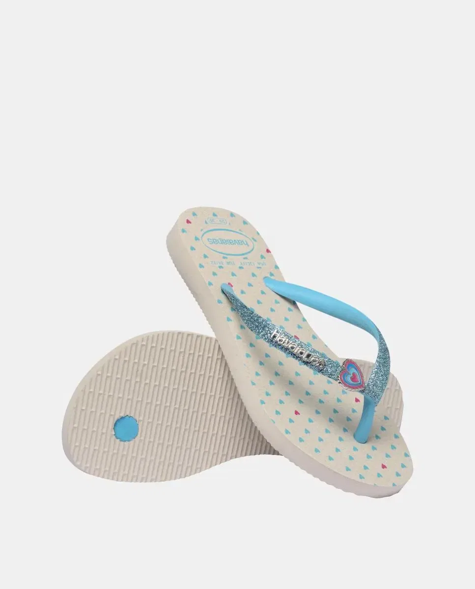 Детские шлепанцы с блестками Slim Glitter Havaianas — фото 4