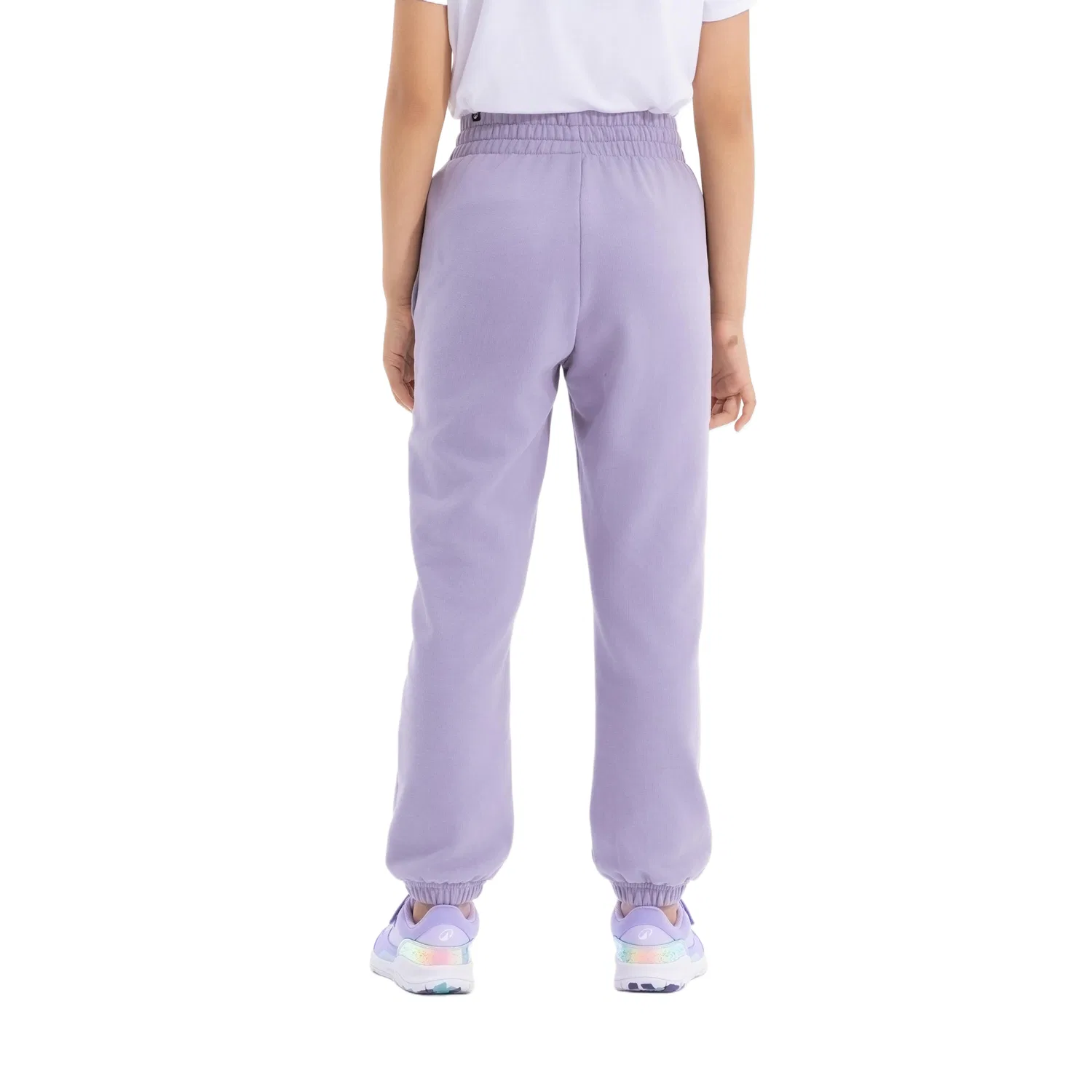 Детские трикотажные штаны с эластичным поясом DECATHLON, Smokey Mauve — фото 3