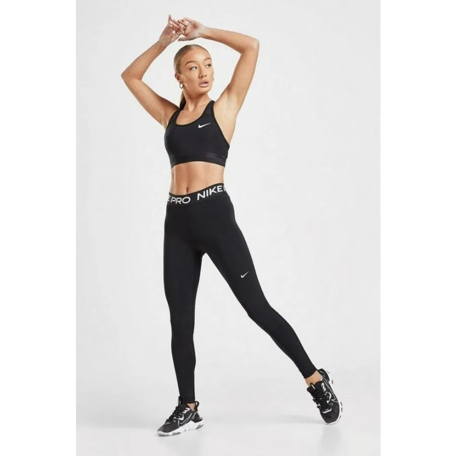 Тайтс Nike Pro с сетчатыми вставками, Черный — фото 3