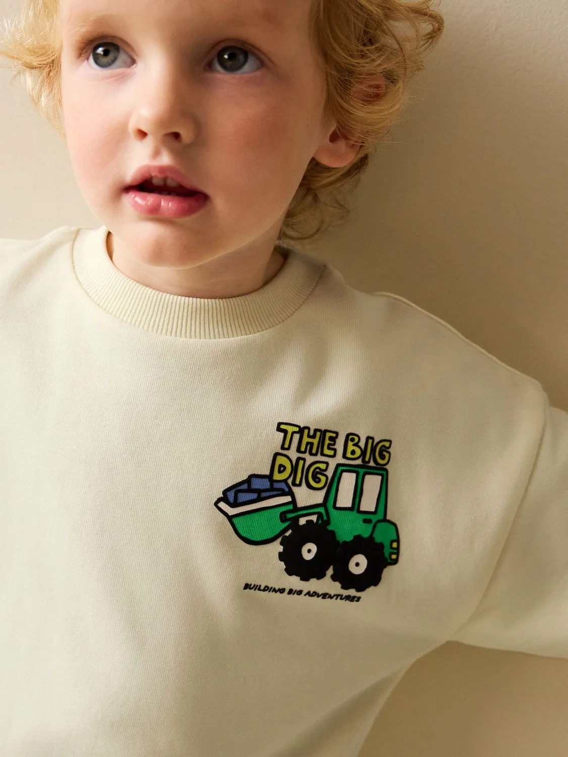 Свитшот с принтом Digger, модель Buttermilk Next, цвет Buttermilk Yellow Digger — фото 3