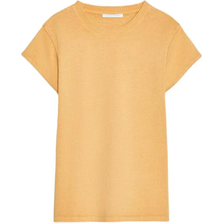 Женская футболка с круглым вырезом Yellow ZARA