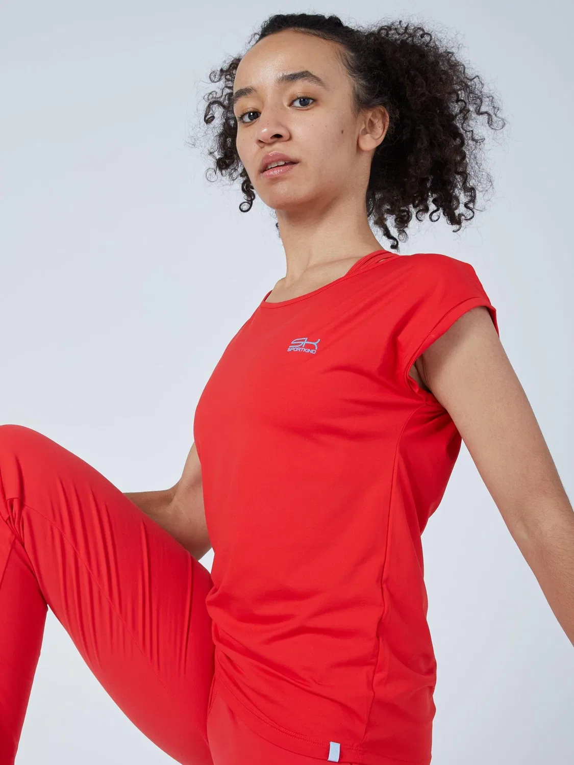 Спортивная футболка Sportkind Performance красного цвета — фото 3