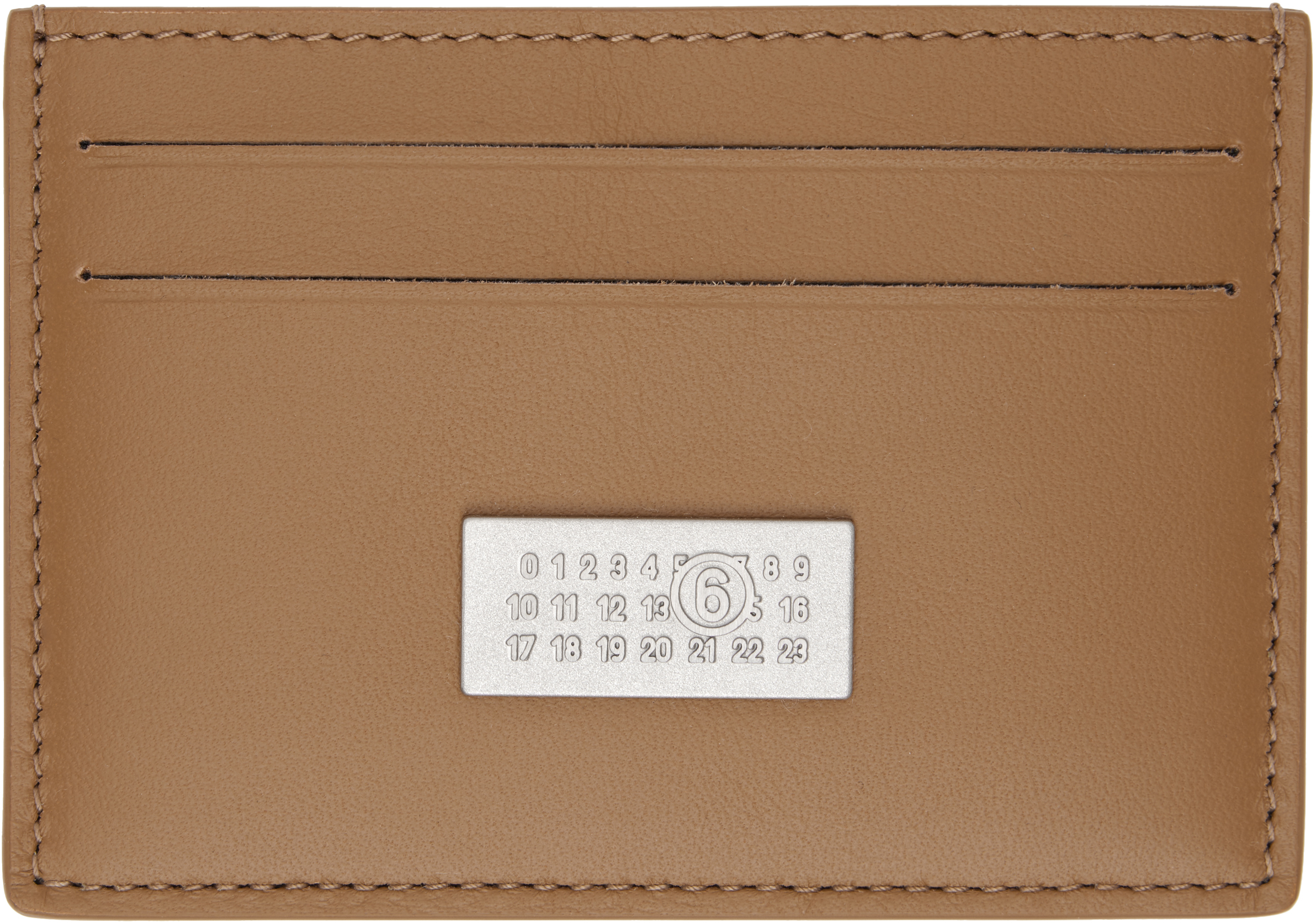 

Визитница из загорелой кожи MM6 Maison Margiela, Chipmunk