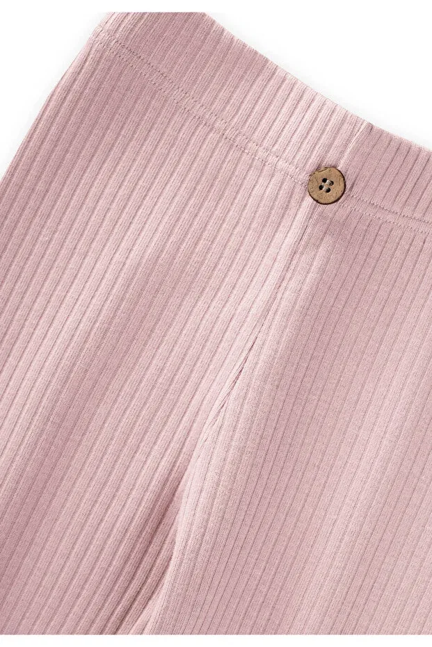 Детские леггинсы для девочек Ribbed leggings 0-5 years powder pink Cigit, Pudded Pink — фото 4