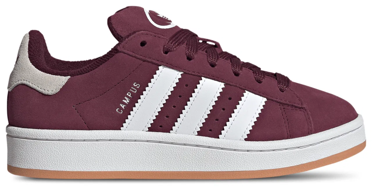 Кроссовки для девочек Campus 00s Adidas, цвет Maroon/Ftwr White/Gum