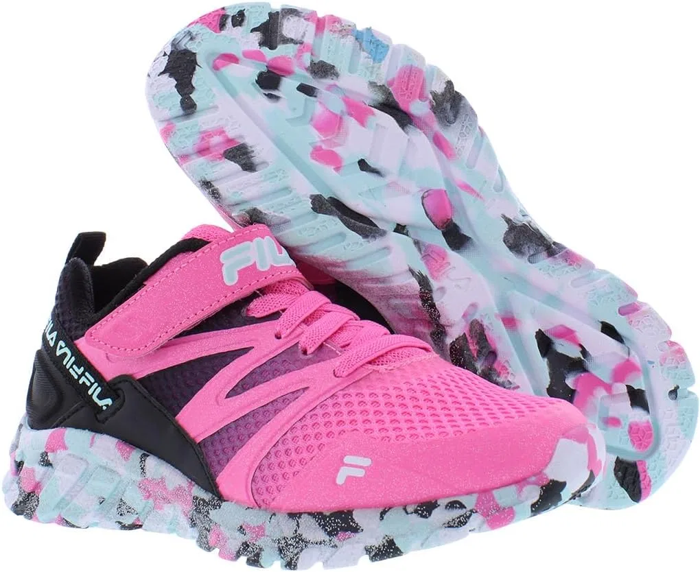 Детские кроссовки для девочек Cryptonic 7 Strap Mashup Fila, Fuchsia/Black-Pink — фото 2