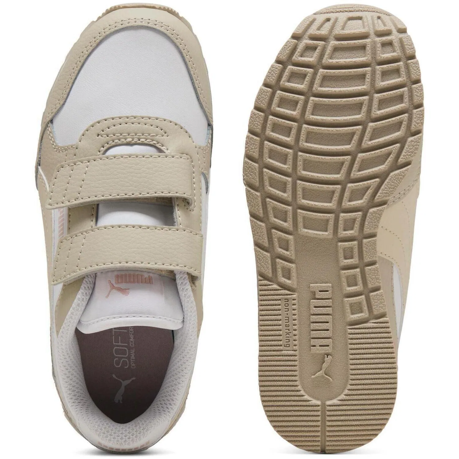 Детские кроссовки Puma ST Runner V4 L V PS, Beige — фото 2